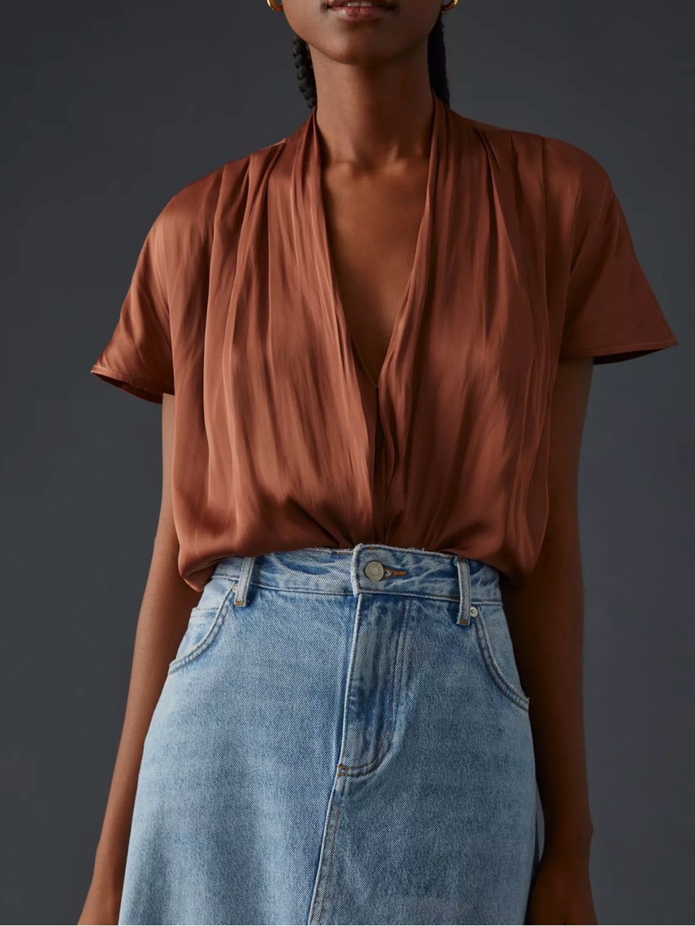 PAIGE Anthropologie Dijon Bodysuit